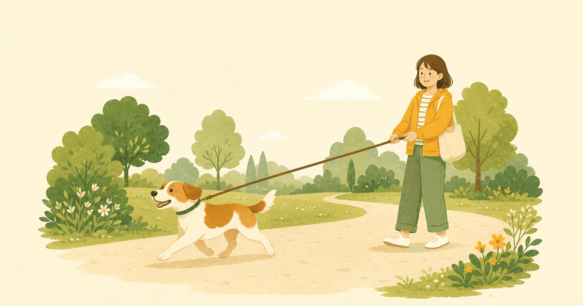 犬の引っ張り癖への対処｜リードが緩んだまま歩けるようになる練習