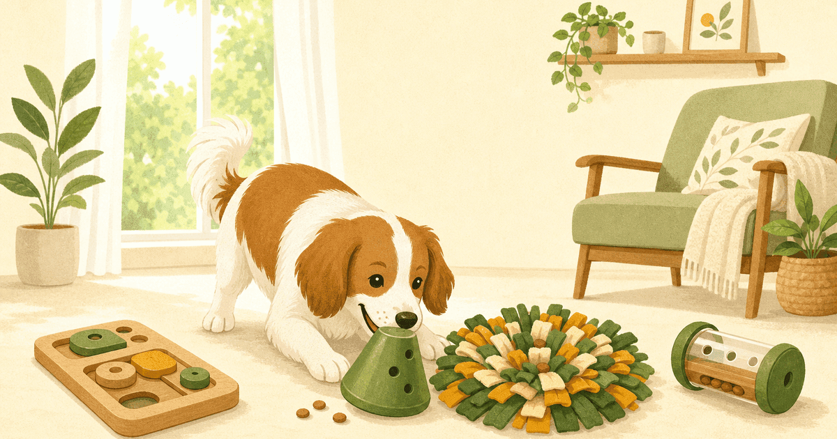犬の知育トイの選び方｜タイプ別比較と安全な使い方(留守番・早食い防止・脳トレ)