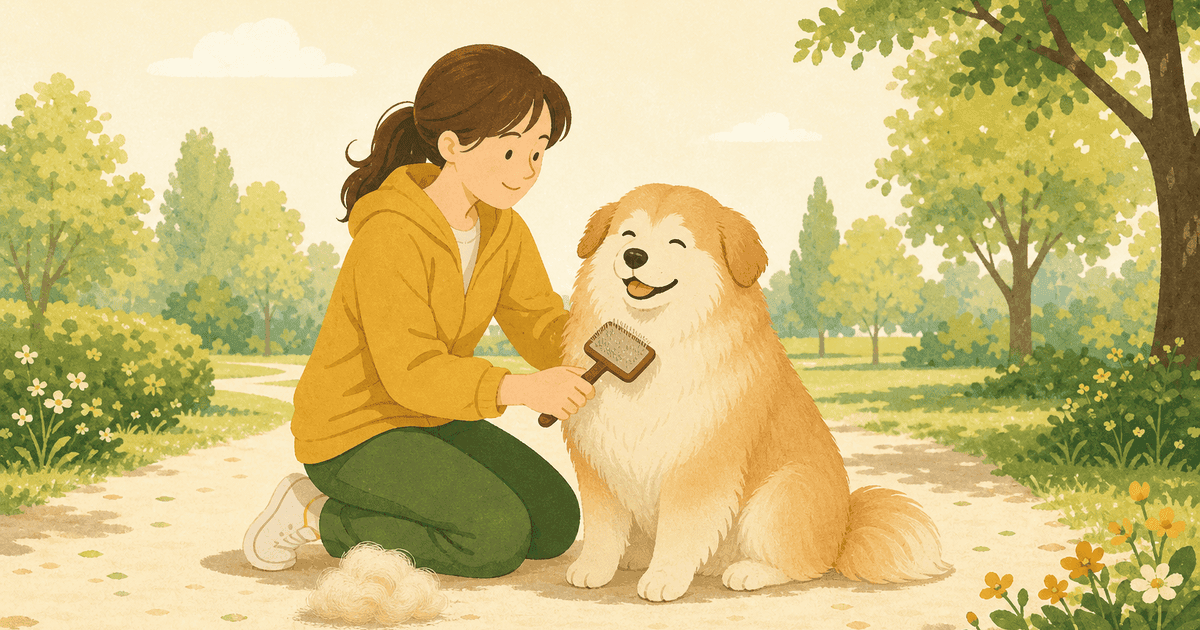 犬の換毛期・抜け毛対策｜ダブルコートのブラッシングとお手入れの基本