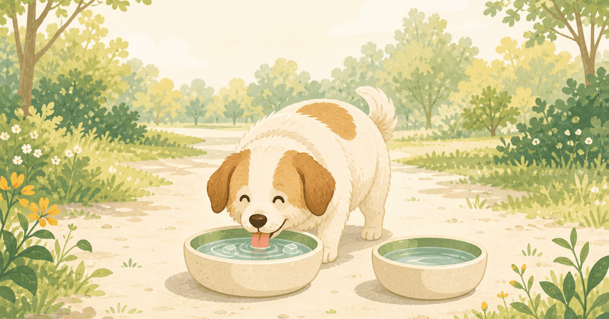 犬の夏の水分補給と脱水対策｜飲水量の目安・脱水サイン・飲ませる工夫