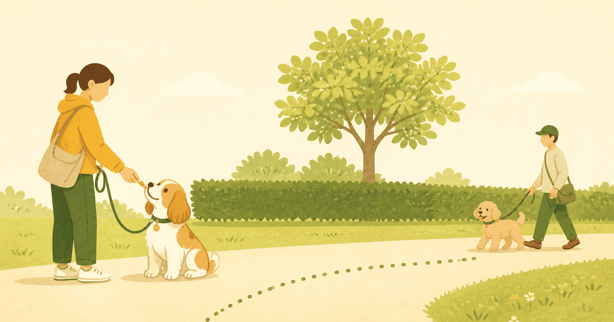 犬が散歩中に他の犬へ吠える｜すれ違いの対処と「反応しない距離」から始める練習