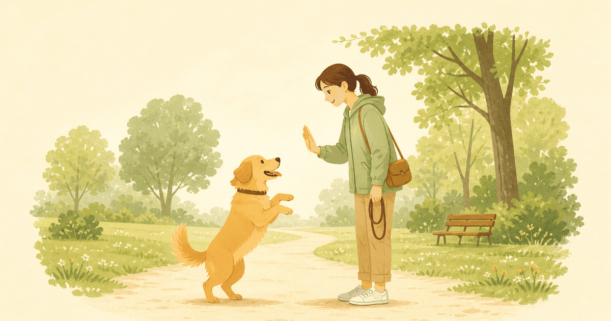 犬の飛びつき癖の直し方｜叱らずにやめさせる4つのステップと予防のコツ