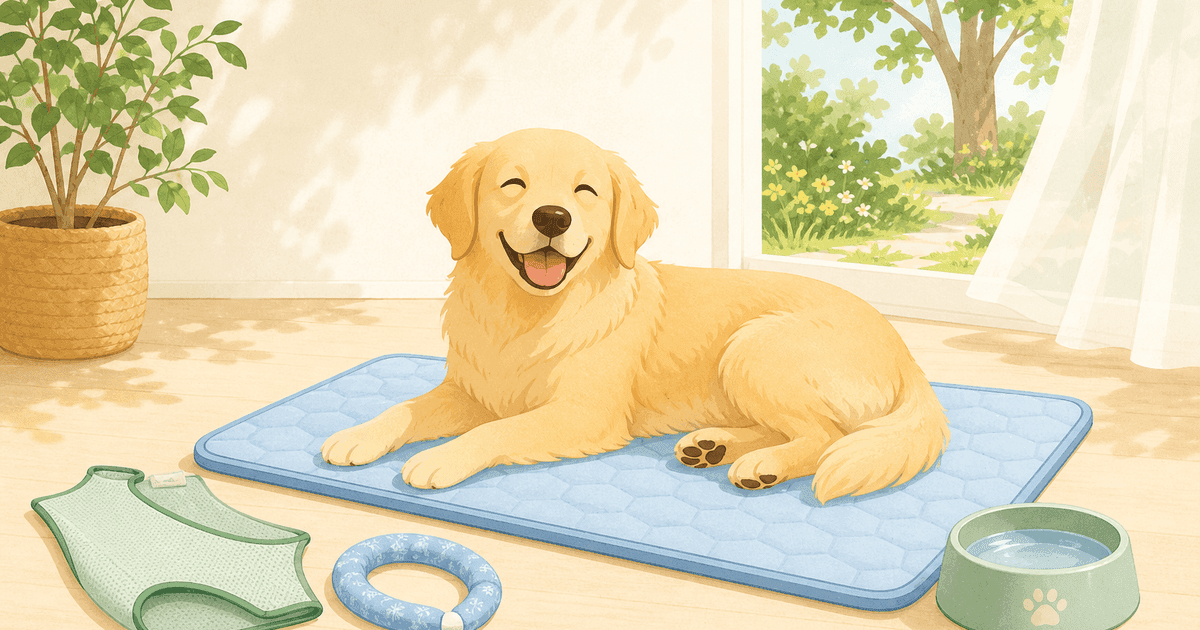 犬の夏の暑さ対策グッズおすすめ｜クールマット・クールベスト・ネッククーラーの選び方