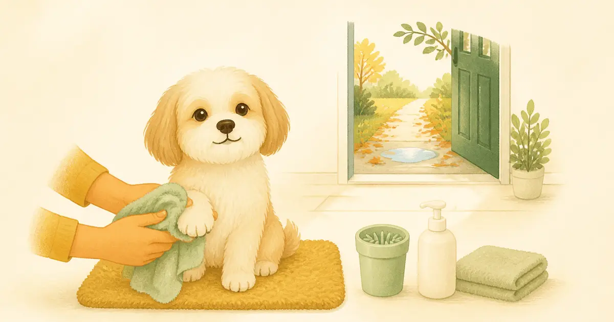 犬の足洗い・足拭きグッズの選び方｜毎回洗うべき?拭くだけでいい?から始める、足洗いカップ・泡タイプ・吸水タオル・足拭きマットの比較