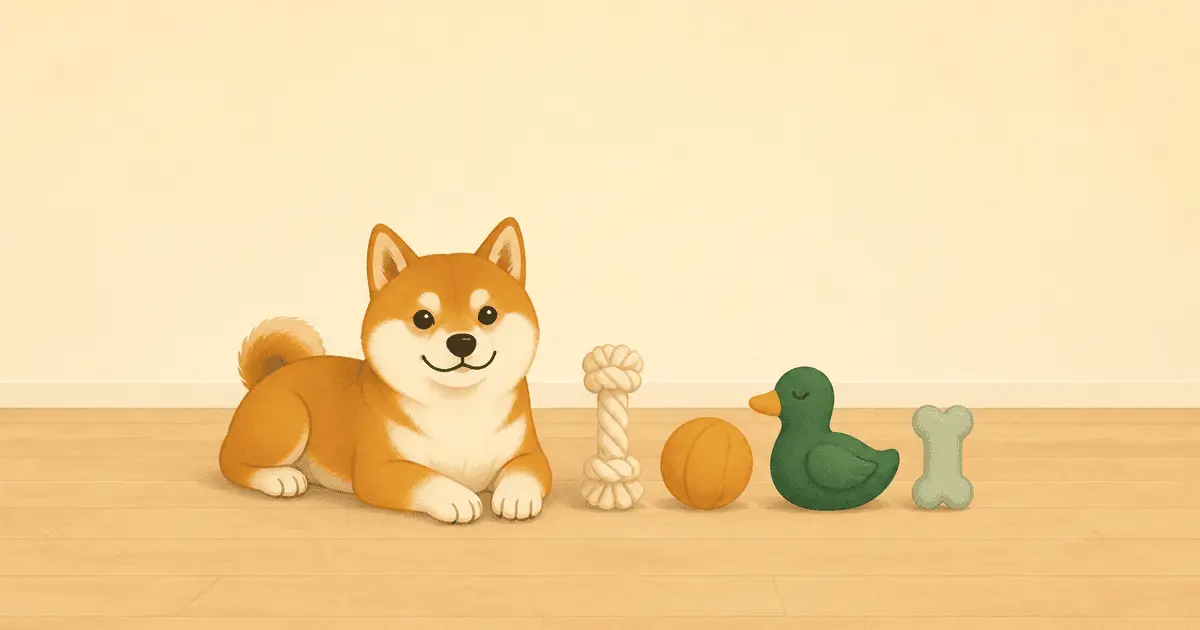 犬のおもちゃの選び方｜ロープ・ボール・ぬいぐるみ・噛むおもちゃをタイプ別に比較、飲み込まないサイズと遊び方のルール