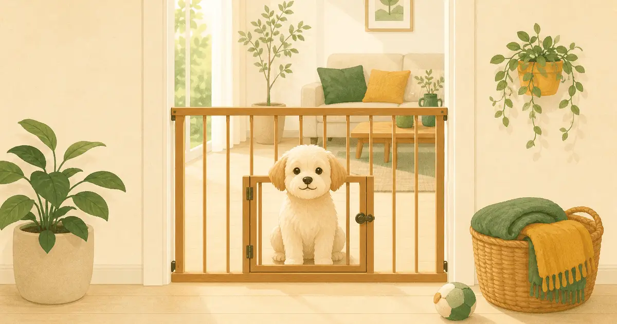 犬のペットゲート・室内フェンスの選び方｜突っ張り式・置くだけ・固定式を比較(脱走・侵入・転落防止)