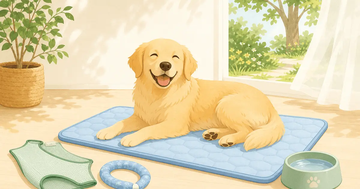 犬の夏の暑さ対策グッズおすすめ｜クールマット・クールベスト・ネッククーラーの選び方